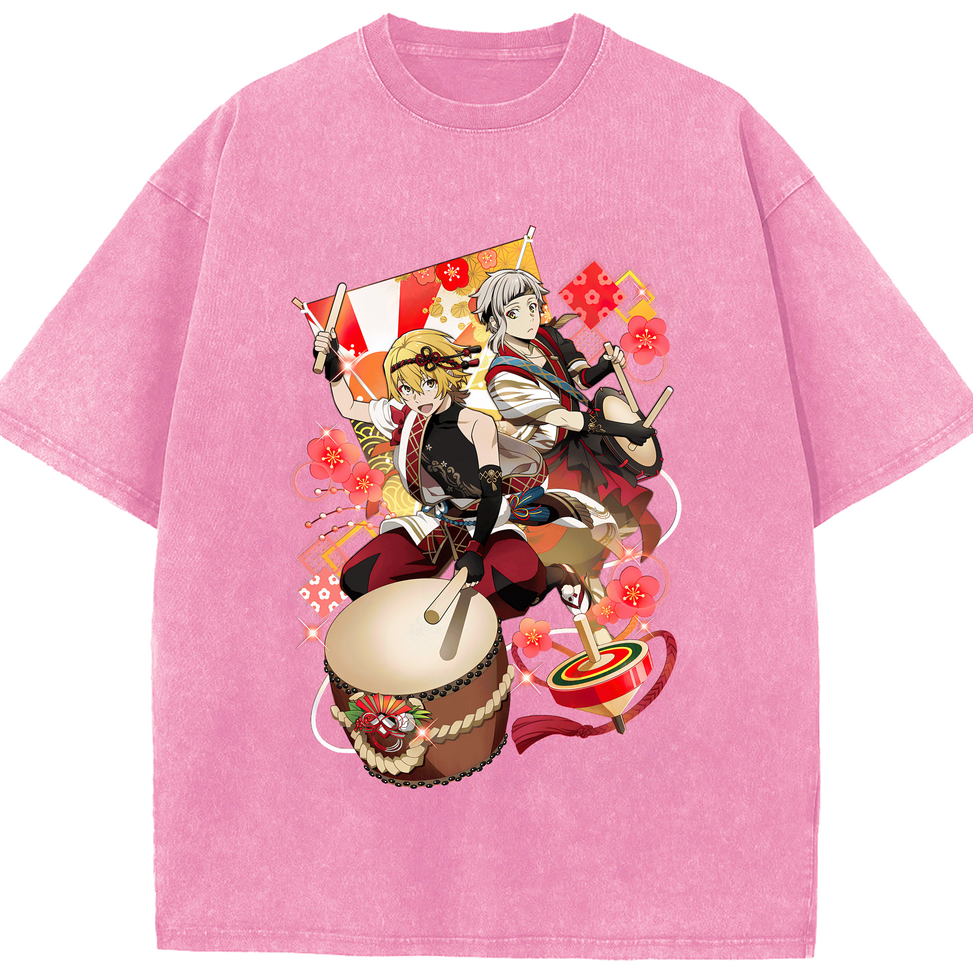 （画像用） 文豪ストレイドッグス Bungo Stray Dogs 綿100% ヴィンテージ風 半袖Tシャツ（フロントプリント）